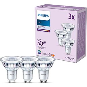 Philips LED Lampe, ersetzt 50W, GU10 Reflektor, neutralweißes Licht (4000K), 390 Lumen, 3er Pack, Neutralweiß Philips LED Lampe, ersetzt 50W, GU10 Reflektor, neutralweißes Licht (4000K), 390 Lumen, 3er Pack, Neutralweiß