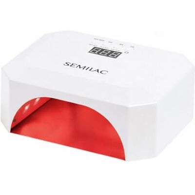 Semilac UV LED Lampe 24W/48 Diamond – Multi LED Red Light System, 3 Lichtmodi (Blau, Pink, Rot) für schnelle Aushärtung & Hautpflege, 660 nm Rotlicht, personalisierbares Display Semilac UV LED Lampe 24W/48 Diamond – Multi LED Red Light System, 3 Lichtmodi (Blau, Pink, Rot) für schnelle Aushärtung & Hautpflege, 660 nm Rotlicht, personalisierbares Display