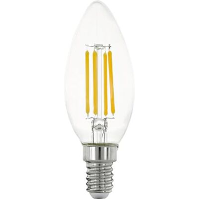 EGLO E14 LED Leuchtmittel dimmbar, Glühbirne Kerzenform, Kerzen Lampe für Retro Beleuchtung, 7 Watt, 806 Lumen, warmweiß, 2700 K, Edison Birne C35, Ø 3,5 cm EGLO E14 LED Leuchtmittel dimmbar, Glühbirne Kerzenform, Kerzen Lampe für Retro Beleuchtung, 7 Watt, 806 Lumen, warmweiß, 2700 K, Edison Birne C35, Ø 3,5 cm