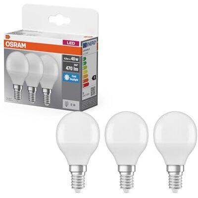 Osram LED BASE CLASSIC P in P-Form, LED-Lampe, Matt, 4,9 W, 470 lm, 6500 K, CRI 80 Osram LED BASE CLASSIC P in P-Form, LED-Lampe, Matt, 4,9 W, 470 lm, 6500 K, CRI 80