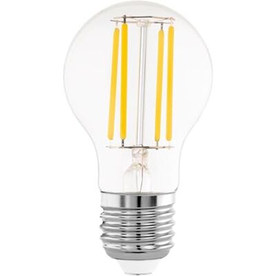 EGLO E27 LED Leuchtmittel, Energiesparlampe Energieklasse A, Energiespar Glühbirne 3,8 Watt, 806 Lumen, LED Lampe warmweiß, 3000 Kelvin, A60 Birne, Ø 6 cm EGLO E27 LED Leuchtmittel, Energiesparlampe Energieklasse A, Energiespar Glühbirne 3,8 Watt, 806 Lumen, LED Lampe warmweiß, 3000 Kelvin, A60 Birne, Ø 6 cm