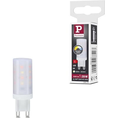 Paulmann 28820 LED Lampe Stiftsockel G9 230V 300lm 4W 2200-6500K Klar dimmbar Lampen Leuchtmittel Paulmann 28820 LED Lampe Stiftsockel G9 230V 300lm 4W 2200-6500K Klar dimmbar Lampen Leuchtmittel