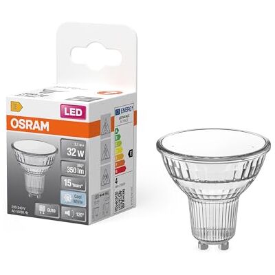 Osram LED STAR PAR16 in PAR16-Form, LED-Spot, Glas, 3,1 W, 350 lm, 4000 K, CRI 80 Osram LED STAR PAR16 in PAR16-Form, LED-Spot, Glas, 3,1 W, 350 lm, 4000 K, CRI 80