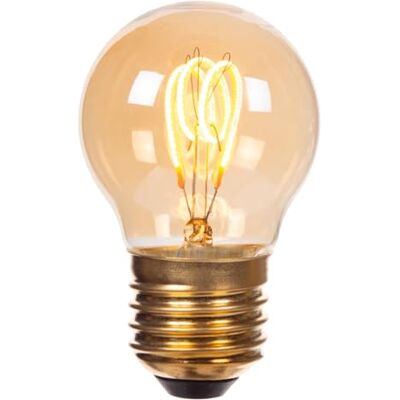 LUCIDE G45 Glühlampe, Ø 4,5 cm, E27, 1 x 3 W, 2200 K, Bernsteinfarben, Bernstein LUCIDE G45 Glühlampe, Ø 4,5 cm, E27, 1 x 3 W, 2200 K, Bernsteinfarben, Bernstein