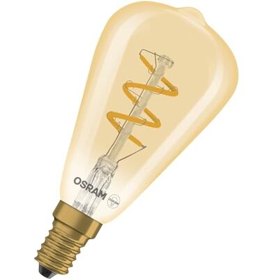 Osram Vintage 1906 LED CLASSIC EDISON DIM in ST48-Form, LED-Lampe, Glas, Gold, 2,8 W, 250 lm, 2200 K, Dimmbar, CRI 80 Osram Vintage 1906 LED CLASSIC EDISON DIM in ST48-Form, LED-Lampe, Glas, Gold, 2,8 W, 250 lm, 2200 K, Dimmbar, CRI 80