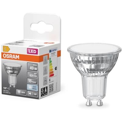 Osram LED STAR PAR16 in PAR16-Form, LED-Spot, Glas, 5,6 W, 620 lm, 4000 K, CRI 80 Osram LED STAR PAR16 in PAR16-Form, LED-Spot, Glas, 5,6 W, 620 lm, 4000 K, CRI 80