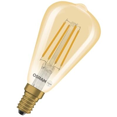 Osram Vintage 1906 LED CLASSIC EDISON DIM in ST48-Form, LED-Lampe, Glas, Gold, 4,8 W, 360 lm, 2200 K, Dimmbar, CRI 80 Osram Vintage 1906 LED CLASSIC EDISON DIM in ST48-Form, LED-Lampe, Glas, Gold, 4,8 W, 360 lm, 2200 K, Dimmbar, CRI 80