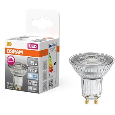 Osram LED-Spot Reflektor Superstar PAR16 35 dimmbar, 4000 K neutralweiß, 2,4 W, GU10, 36°, 230 lm, 15.000h, für Spotbeleuchtung, Akzentlicht Osram LED-Spot Reflektor Superstar PAR16 35 dimmbar, 4000 K neutralweiß, 2,4 W, GU10, 36°, 230 lm, 15.000h, für Spotbeleuchtung, Akzentlicht