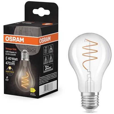 Osram Vintage 1906 Classic - Vintage LED-Glühbirne mit Filament - Warmweißes Licht - E27 - Glühbirne Osram Vintage 1906 Classic - Vintage LED-Glühbirne mit Filament - Warmweißes Licht - E27 - Glühbirne