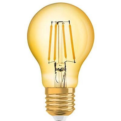 Osram LED Vintage Edition 1906, Sockel: E27, Nicht Dimmbar, Warmweiß, Filament Gold Osram LED Vintage Edition 1906, Sockel: E27, Nicht Dimmbar, Warmweiß, Filament Gold