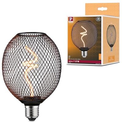 Paulmann 29261 Metallic Glow Standard 230V LED Globe E27 160lm 4W 1800K dimmbar Schwarz Paulmann 29261 Metallic Glow Standard 230V LED Globe E27 160lm 4W 1800K dimmbar Schwarz