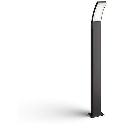 Philips Outdoor LED Sockelleuchte Splay, 12W, Anthrazit, kaltweißes Licht 4.000K, IP44 Schutzklasse, integriertes Leuchtmittel Philips Outdoor LED Sockelleuchte Splay, 12W, Anthrazit, kaltweißes Licht 4.000K, IP44 Schutzklasse, integriertes Leuchtmittel