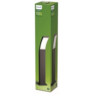 Philips Outdoor Splay LED Wegeleuchte, 12W, Anthrazit, kaltweißes Licht 4.000K, IP44 Schutzklasse, integriertes Leuchtmittel Philips Outdoor Splay LED Wegeleuchte, 12W, Anthrazit, kaltweißes Licht 4.000K, IP44 Schutzklasse, integriertes Leuchtmittel