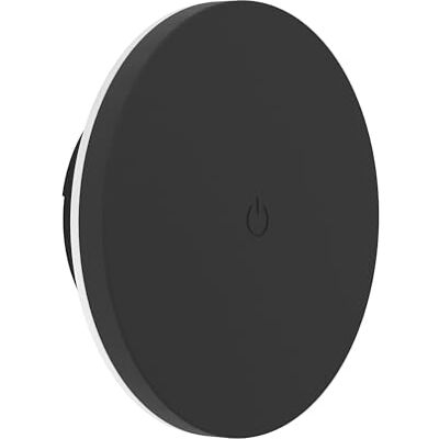 EGLO LED Wandleuchte Valgiano, Akku Wandlampe mit Magnethalterung, kabelloser Wandstrahler Touch dimmbar, aufladbar per USB, rund, Kunststoff in schwarz, warmweiß kaltweiß, IP44, Ø 15 cm EGLO LED Wandleuchte Valgiano, Akku Wandlampe mit Magnethalterung, kabelloser Wandstrahler Touch dimmbar, aufladbar per USB, rund, Kunststoff in schwarz, warmweiß kaltweiß, IP44, Ø 15 cm