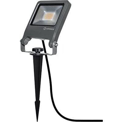 LEDVANCE LED Gartenleuchte für Außen, Mobiles Flutlicht mit Spieß, ideal als Gartenstrahler, aus dunkelgrauem Aluminium, Warmweiß (3000K), 20W, IP65 Schutz, ENDURA GARDEN FLOOD 20W SPIKE LEDVANCE LED Gartenleuchte für Außen, Mobiles Flutlicht mit Spieß, ideal als Gartenstrahler, aus dunkelgrauem Aluminium, Warmweiß (3000K), 20W, IP65 Schutz, ENDURA GARDEN FLOOD 20W SPIKE