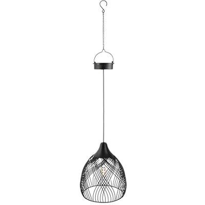 Dehner Solar-Lampe Romy Ø18 x H19 cm – LED Gartenleuchte mit Dämmerungssensor, warmweiß, bis zu 6 Std. Leuchtdauer, Metall, schwarz Dehner Solar-Lampe Romy Ø18 x H19 cm – LED Gartenleuchte mit Dämmerungssensor, warmweiß, bis zu 6 Std. Leuchtdauer, Metall, schwarz