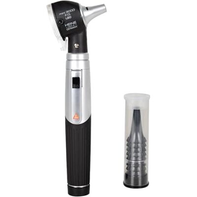 Heine Gima mini 3000 LED F.O. Otoskop schwarz Heine Gima mini 3000 LED F.O. Otoskop schwarz