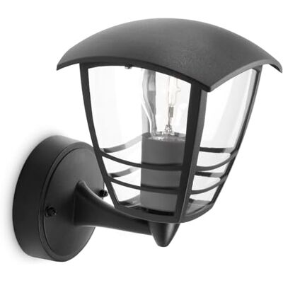Philips Creek Outdoor-Lampe, Wandlampe, Außenbeleuchtung, IP44-Wetterfest, Langlebig, Aluminium, Klassisches Design, Schwarz, E27-Leuchtmittel Separat Erhältlich Philips Creek Outdoor-Lampe, Wandlampe, Außenbeleuchtung, IP44-Wetterfest, Langlebig, Aluminium, Klassisches Design, Schwarz, E27-Leuchtmittel Separat Erhältlich