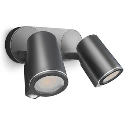 Steinel LED Strahler Spot DUO SC Connect, smarte Außenwandleuchte, Bewegungsmelder, bedienbar per App, Zeitschaltuhr, 14.6 W, 3000K warmweiß, Anthrazit Steinel LED Strahler Spot DUO SC Connect, smarte Außenwandleuchte, Bewegungsmelder, bedienbar per App, Zeitschaltuhr, 14.6 W, 3000K warmweiß, Anthrazit