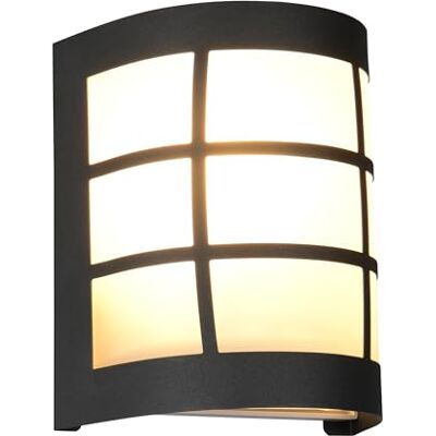 RL LIVE YOUR LIGHT Reality Leuchten Außen Wandleuchte Sintra R26456132, Edelstahl Schwarz matt, Glas Weiß, exkl. 1x E27 RL LIVE YOUR LIGHT Reality Leuchten Außen Wandleuchte Sintra R26456132, Edelstahl Schwarz matt, Glas Weiß, exkl. 1x E27