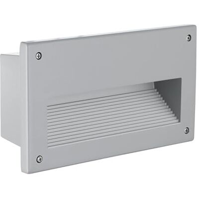 EGLO Außen-Einbauleuchte Zimba, 1 flammige Außenleuchte, Wand-Einbaulampe aus Aluguss und Glas, Farbe: Silber, weiß, Fassung: E14, IP44 EGLO Außen-Einbauleuchte Zimba, 1 flammige Außenleuchte, Wand-Einbaulampe aus Aluguss und Glas, Farbe: Silber, weiß, Fassung: E14, IP44