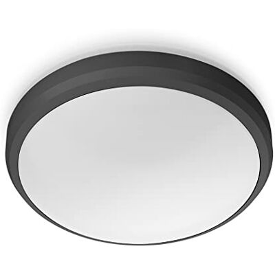 Philips my Garden LED Doris Deckenleuchte Doris, 6W, kaltweißes Licht 4.000K, IP54 Schutzklasse, Schwarz Philips my Garden LED Doris Deckenleuchte Doris, 6W, kaltweißes Licht 4.000K, IP54 Schutzklasse, Schwarz