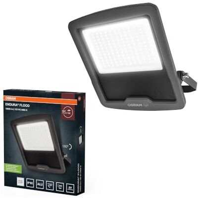 Osram ENDURA FLOOD PC 100W LED-Fluter, 4000K kaltweiß, 12000 Lumen, IP65 Flutlicht, recyceltes Aluminium, 120 lm/W Effizienz, Grau, 230V Osram ENDURA FLOOD PC 100W LED-Fluter, 4000K kaltweiß, 12000 Lumen, IP65 Flutlicht, recyceltes Aluminium, 120 lm/W Effizienz, Grau, 230V