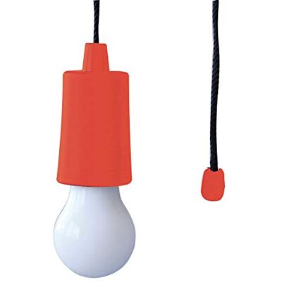 Velamp Retro LED-Lampe, tragbar, batteriebetrieben, bunt, ohne Strom, aber super hell, für Haus, Camping, Garten, Kordel 105 cm, Rot, IL84-R Velamp Retro LED-Lampe, tragbar, batteriebetrieben, bunt, ohne Strom, aber super hell, für Haus, Camping, Garten, Kordel 105 cm, Rot, IL84-R