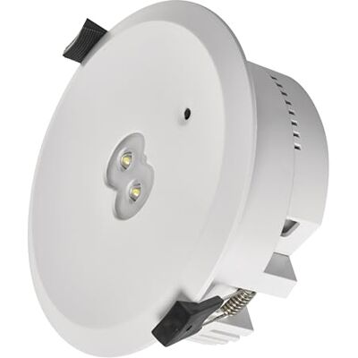 EMOS LED-Sicherheitsleuchte ORSU 6W mit 2 Linsen und Akku Antipanikbeleuchtung mit manueller Prüftaste 3 Std. Notfall-Modus Einbaumontage kaltweißes Licht für Innenbereich weiß EMOS LED-Sicherheitsleuchte ORSU 6W mit 2 Linsen und Akku Antipanikbeleuchtung mit manueller Prüftaste 3 Std. Notfall-Modus Einbaumontage kaltweißes Licht für Innenbereich weiß