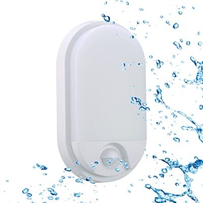 Sigmaled lighting , 10W LED- Deckenleuchte mit Bewegungsmelder IP54 WASSERDICHT, 900 Lumen, Deckenlampe Neutralweißes 4000K, Wandleuchte für außen und innen, Ovale Wandlampe Sigmaled lighting , 10W LED- Deckenleuchte mit Bewegungsmelder IP54 WASSERDICHT, 900 Lumen, Deckenlampe Neutralweißes 4000K, Wandleuchte für außen und innen, Ovale Wandlampe