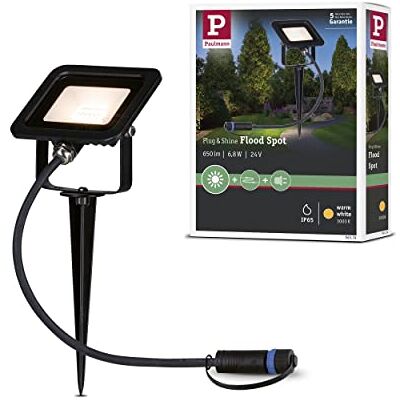 Paulmann 94574 Plug & Shine LED Außenleuchte Gartenstrahler Fluter IP65 Warmweiß incl. 1x6,8 Watt Schwarz Aluminium Spot 3000 K Paulmann 94574 Plug & Shine LED Außenleuchte Gartenstrahler Fluter IP65 Warmweiß incl. 1x6,8 Watt Schwarz Aluminium Spot 3000 K