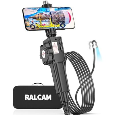 Ralcam Endoskopkamera mit Licht Camera Inspektionskamera 8.5mm HD1080P Industrial Endoscope mit 6 Adjustable LED Digitales Endoskop 2M Flexible Kabel, für Android und IOS Smartphone (2M Kabel) Ralcam Endoskopkamera mit Licht Camera Inspektionskamera 8.5mm HD1080P Industrial Endoscope mit 6 Adjustable LED Digitales Endoskop 2M Flexible Kabel, für Android und IOS Smartphone (2M Kabel)