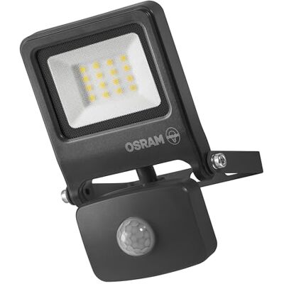 Osram ENDURA FLOOD PC 10W LED-Fluter mit Sensor, 4000K, 1000 Lumen, IP44 Flutlicht mit Bewegungsmelder 9m Reichweite, einstellbar, Grau Osram ENDURA FLOOD PC 10W LED-Fluter mit Sensor, 4000K, 1000 Lumen, IP44 Flutlicht mit Bewegungsmelder 9m Reichweite, einstellbar, Grau