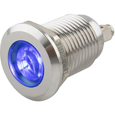 SeKi LED Kontrollleuchte V2A Edelstahl Signalleuchte Ø12mm Blau IP67 Indikator SeKi LED Kontrollleuchte V2A Edelstahl Signalleuchte Ø12mm Blau IP67 Indikator