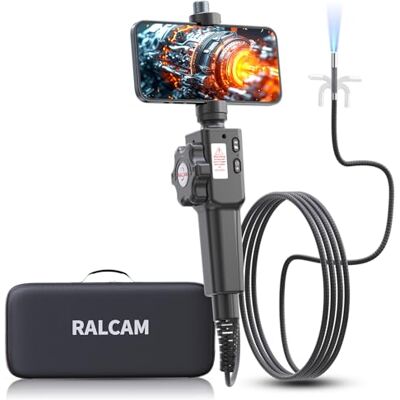 Ralcam Endoskopkamera mit Licht Camera Inspektionskamera 8.5mm HD1080P Industrial Endoscope mit 8 Adjustable LED Digitales Endoskop 1.5M Halbstarre Kabel, für Android und IOS Smartphone Ralcam Endoskopkamera mit Licht Camera Inspektionskamera 8.5mm HD1080P Industrial Endoscope mit 8 Adjustable LED Digitales Endoskop 1.5M Halbstarre Kabel, für Android und IOS Smartphone