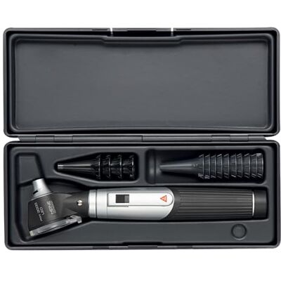 Heine Mini-Otoskop 3000 LED 2,5 V DIRECT mit wiederverwendbaren Ohrtrichtern, Set mit Etui und wiederverwendbaren Ohrtrichtern, schwarz Heine Mini-Otoskop 3000 LED 2,5 V DIRECT mit wiederverwendbaren Ohrtrichtern, Set mit Etui und wiederverwendbaren Ohrtrichtern, schwarz