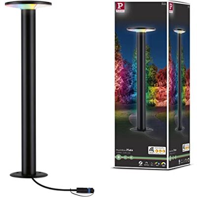 Paulmann 94750 Plug & Shine LED Pollerleuchte Plate IP44 5W 200lm dimmbar 600mm Anthrazit Metall/Kunststoff RGBW+ 3.000-6.500K seewasserresistent Paulmann 94750 Plug & Shine LED Pollerleuchte Plate IP44 5W 200lm dimmbar 600mm Anthrazit Metall/Kunststoff RGBW+ 3.000-6.500K seewasserresistent