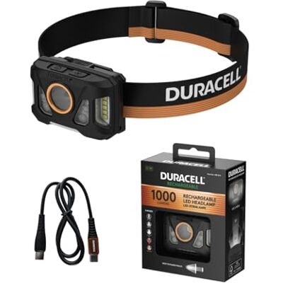 Duracell LED Stirnlampe DH1000R Core – 1000 Lumen, fokussierbar, 100 m Leuchtweite, Rotlichtfunktion, Outdoor & Camping, USB-C wiederaufladbar, Lithium-Akku, spritzwassergeschützt Duracell LED Stirnlampe DH1000R Core – 1000 Lumen, fokussierbar, 100 m Leuchtweite, Rotlichtfunktion, Outdoor & Camping, USB-C wiederaufladbar, Lithium-Akku, spritzwassergeschützt
