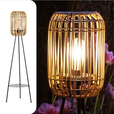 Gadgy Outdoor Stehlampe LED solar Wasserdichte Stehlampe Garten außen Solar Standleuchte Balkon für nachhaltige Beleuchtung LED Außenstehleuchte dreibein Solar Lampe outdoor Rattan Gadgy Outdoor Stehlampe LED solar Wasserdichte Stehlampe Garten außen Solar Standleuchte Balkon für nachhaltige Beleuchtung LED Außenstehleuchte dreibein Solar Lampe outdoor Rattan
