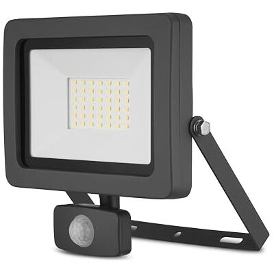 REV Außenleuchte FLARE Wandleuchte mit Bewegungsmelder IP44, Wandbeleuchtung 30W, 2550 Lumen, 6500K, Erfassungswinkel 120° auf 9m, anthrazit REV Außenleuchte FLARE Wandleuchte mit Bewegungsmelder IP44, Wandbeleuchtung 30W, 2550 Lumen, 6500K, Erfassungswinkel 120° auf 9m, anthrazit