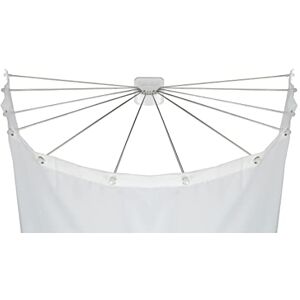 WENKO Duschschirm mit Edelstahl 12 Armen, Duschspinne als Duschvorhang, Duschvorhanghalter, 96 x 10,5 x 72 cm, Weiß WENKO Duschschirm mit Edelstahl 12 Armen, Duschspinne als Duschvorhang, Duschvorhanghalter, 96 x 10,5 x 72 cm, Weiß