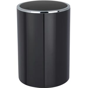 WENKO Kosmetikeimer Mod. Inca 5 Liter Abfallbehälter mit Deckel für Gäste-WC Badezimmer Mülleimer Kunststoff BPA-frei Schwarz Ø 18,5 x 25,5 cm WENKO Kosmetikeimer Mod. Inca 5 Liter Abfallbehälter mit Deckel für Gäste-WC Badezimmer Mülleimer Kunststoff BPA-frei Schwarz Ø 18,5 x 25,5 cm