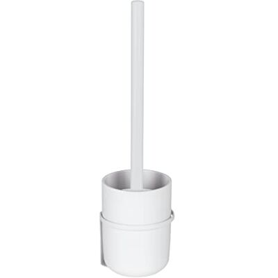 WENKO WC-Garnitur Mod. Carpino hochwertige Kunststoff WC-Bürstenhalterung zum Befestigen ohne Bohren Flexible Abdeckung Wandhalterung Metall Weiß WENKO WC-Garnitur Mod. Carpino hochwertige Kunststoff WC-Bürstenhalterung zum Befestigen ohne Bohren Flexible Abdeckung Wandhalterung Metall Weiß