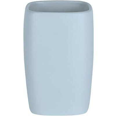 Spirella Zahnputzbecher Zahnbürstenhalter Retro 7x11 cm Pastellblau, Blue Spirella Zahnputzbecher Zahnbürstenhalter Retro 7x11 cm Pastellblau, Blue