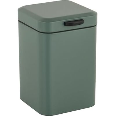 Relaxdays Kosmetikeimer Wandmontage, 3 l, Absenkautomatik, entnehmbarer Inneneimer, Bad Mülleimer, Edelstahl, dunkelgrün Relaxdays Kosmetikeimer Wandmontage, 3 l, Absenkautomatik, entnehmbarer Inneneimer, Bad Mülleimer, Edelstahl, dunkelgrün