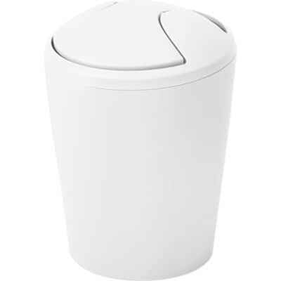 Spirella Kosmetikeimer Move Abfalleimer Schwingdeckeleimer Kunststoff 5 Liter Weiß Spirella Kosmetikeimer Move Abfalleimer Schwingdeckeleimer Kunststoff 5 Liter Weiß