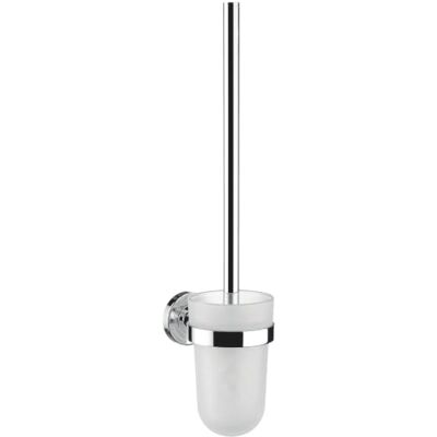 Emco Polo Bürstengarnitur Glasteil satiniert, Chrom Emco Polo Bürstengarnitur Glasteil satiniert, Chrom