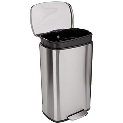 Amazon Basics Stahl-Fußabfalleimer 50L - Mülleimer Amazon Basics Stahl-Fußabfalleimer 50L - Mülleimer