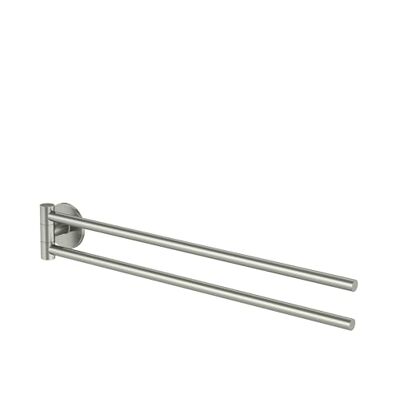 Lenz Handtuchhalter NOA in Nickel – 2 schwenkbare Arme, 40 cm – Mit Anti-Fingerabdruck Oberfläche – Wandmontage, zum Kleben oder Bohren – 4605322 Lenz Handtuchhalter NOA in Nickel – 2 schwenkbare Arme, 40 cm – Mit Anti-Fingerabdruck Oberfläche – Wandmontage, zum Kleben oder Bohren – 4605322