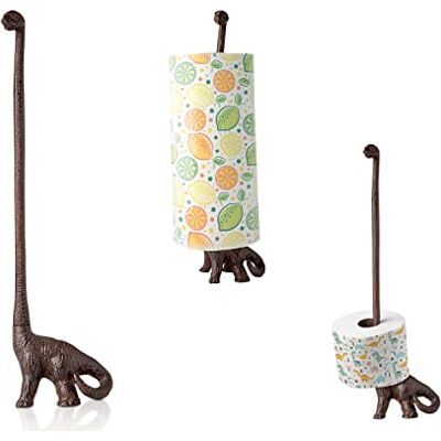 Comfify Papierhandtuchhalter oder freistehender Toilettenpapierhalter- Dinosaurier-Papierhalter aus Gusseisen Toilettenpapierhalter oder Stand Up Papierhandtuchhalter Rustikales Braun mit Vintage-Finish Comfify Papierhandtuchhalter oder freistehender Toilettenpapierhalter- Dinosaurier-Papierhalter aus Gusseisen Toilettenpapierhalter oder Stand Up Papierhandtuchhalter Rustikales Braun mit Vintage-Finish